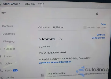 2023 Tesla Model 3 Rear-Wheel Drive from USA, damaged, VIN 5YJ3E1EA2PF437967